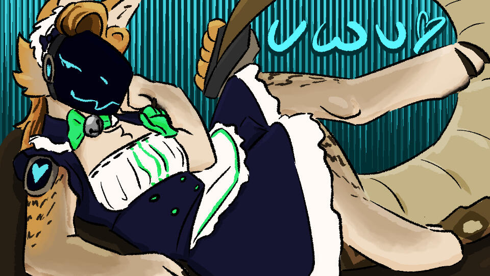 Apple in a Maid Outfit