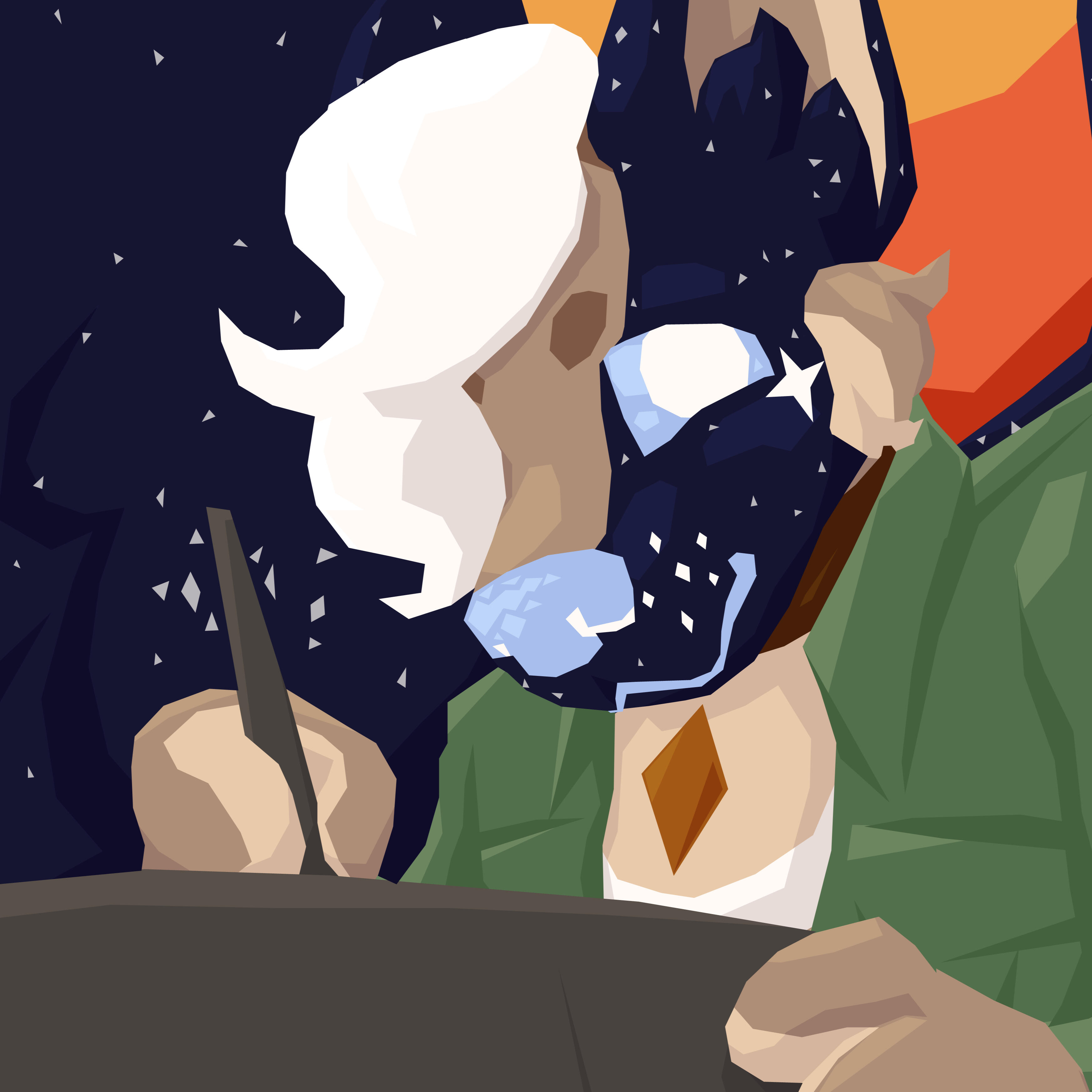 My sona, a mix of German Shepard, space goober, and hot chocolate