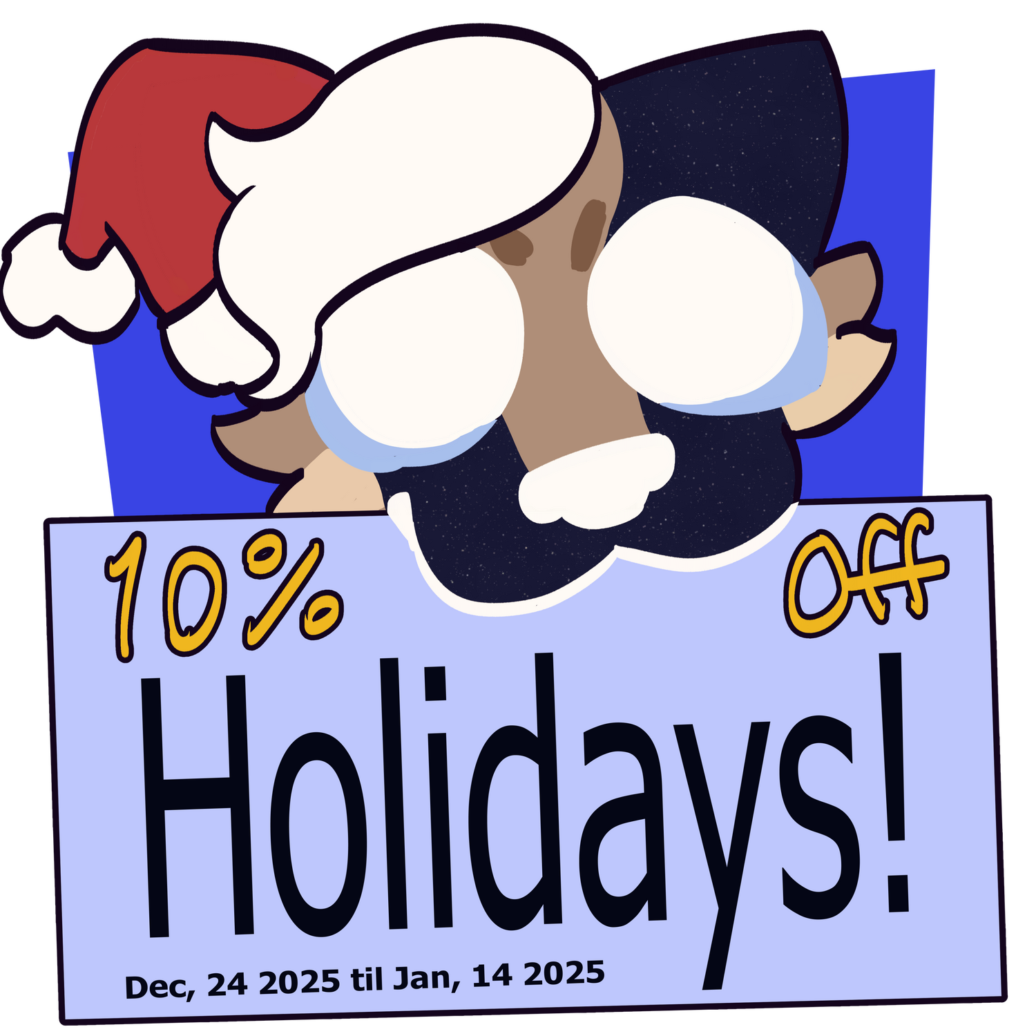 My sona, a hot chocolate dog, in a cup