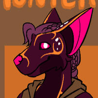 My sona, a mix of German Shepard, space goober, and hot chocolate